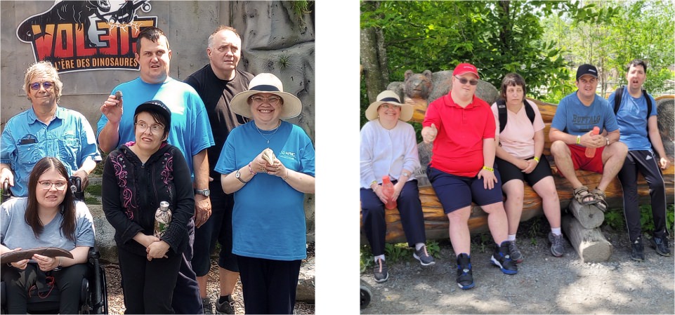 usagers de aphc en sortie au woodooli parc